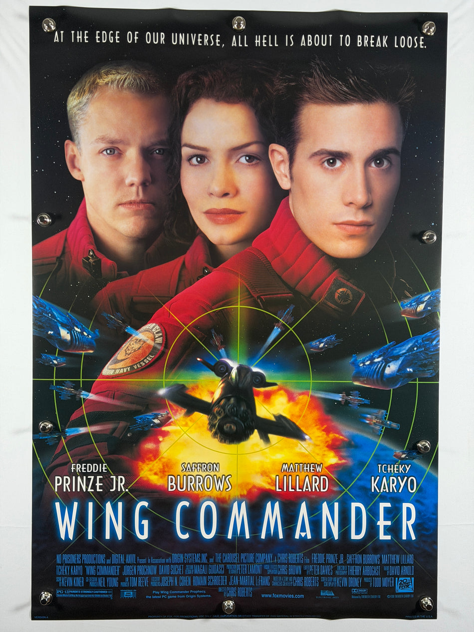 Wing Commander 1999 Original Movie Poster 27x40 DS Rolled Freddie Prinze Jr Saffron Burrows