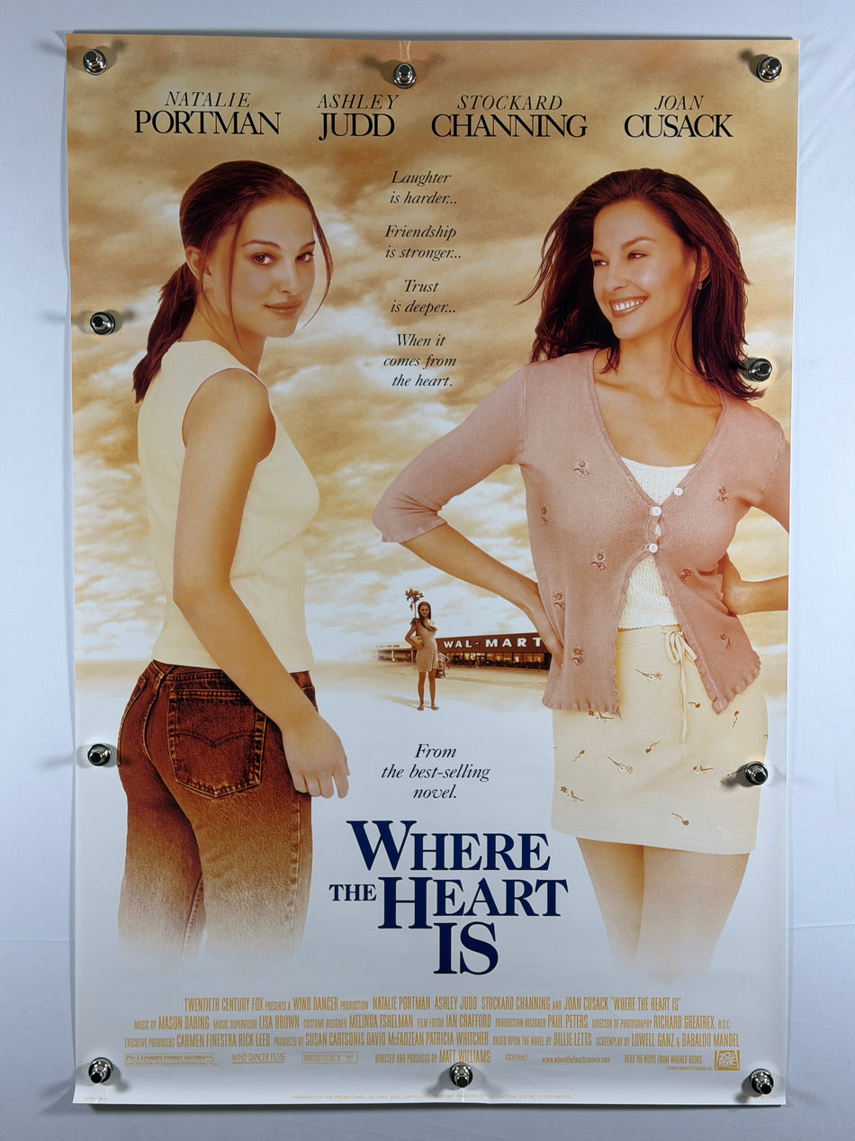 Where the Heart Is 2000 Original Movie Poster 27x40 SS Rolled Natalie Portman Ashley Judd