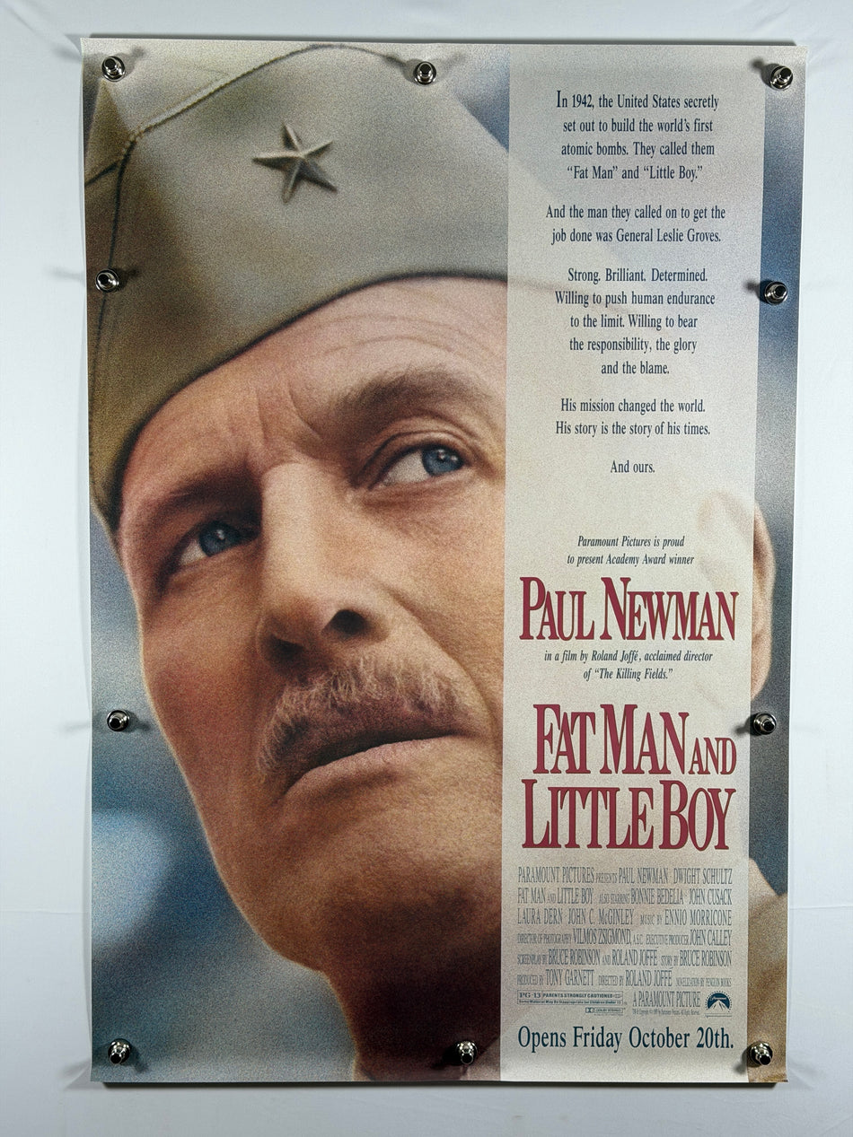 Fat Man and Little Boy 1989 Original Movie Poster 27x40 SS Rolled Paul Newman - Joe's Geek VLT