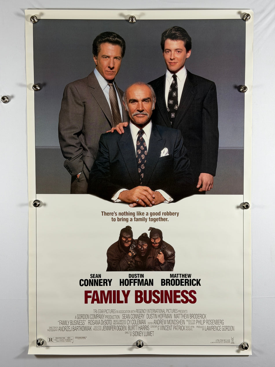 Family Business 1989 Original Movie Poster 27x40 DS Rolled Sean Connery Dustin Hoffman - Joe's Geek VLT