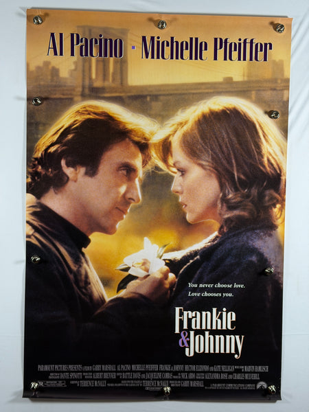 FRANKIE & JOHNNY 1991 Original Movie Poster 27x40 DS Rolled Al Pacino Michelle Pfeiffer - Joe's Geek VLT