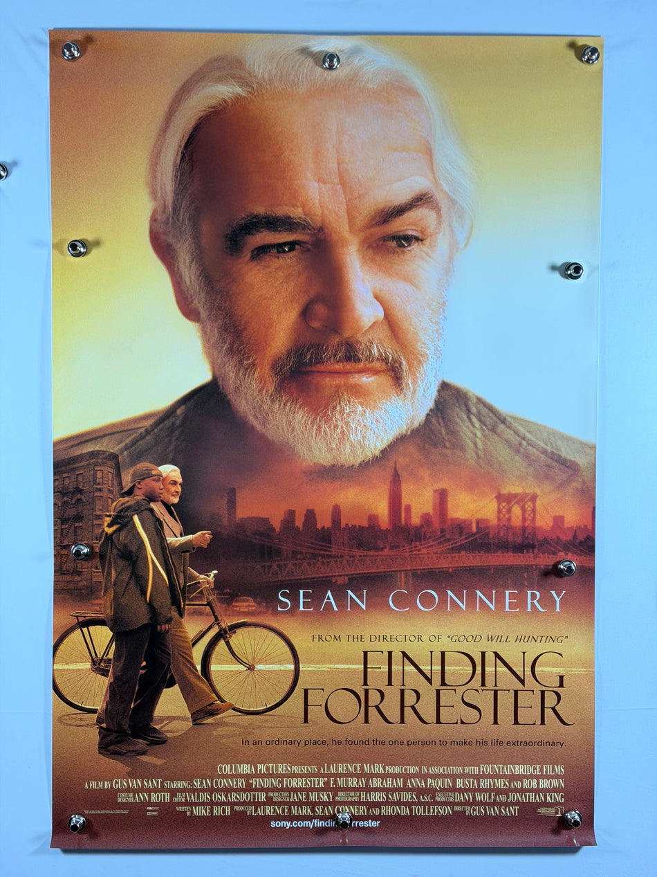 FINDING FORRESTER 2000 Original Movie Poster 27x40 DS Rolled Sean Connery Gus Van Sant - Joe's Geek VLT