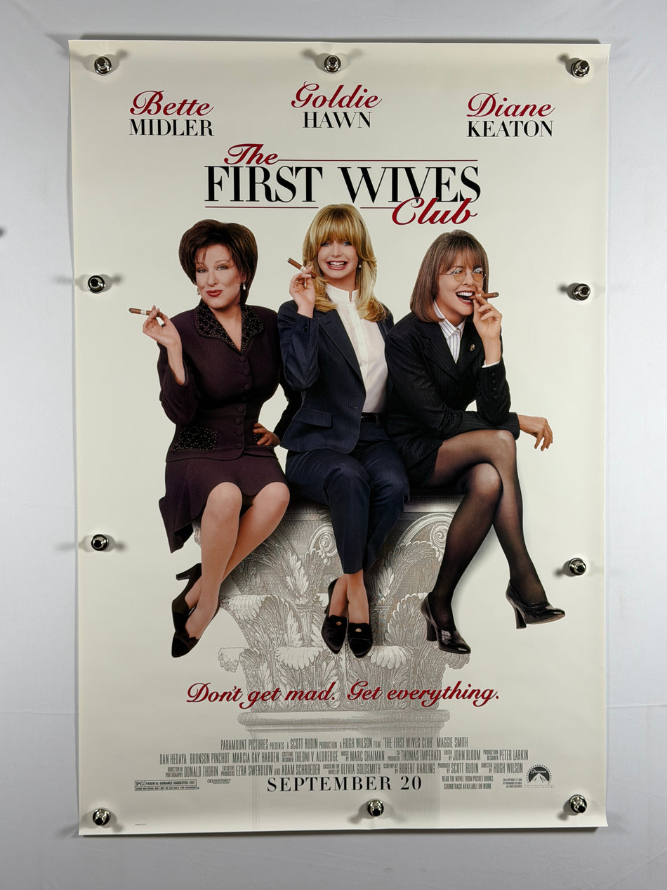 THE FIRST WIVES CLUB 1996 Original Movie Poster 27x40 DS Rolled Bette Midler Goldie Hawn Diane Keaton - Joe's Geek VLT