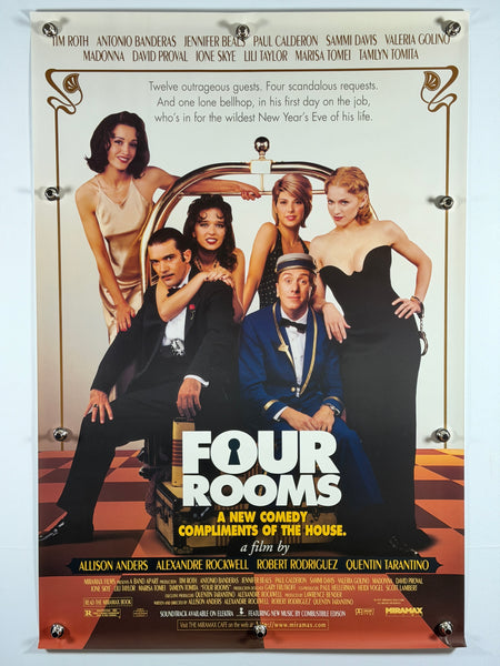 FOUR ROOMS 1995 Original Movie Poster 27x40 SS Rolled Tim Roth Madonna Antonio Banderas - Joe's Geek VLT