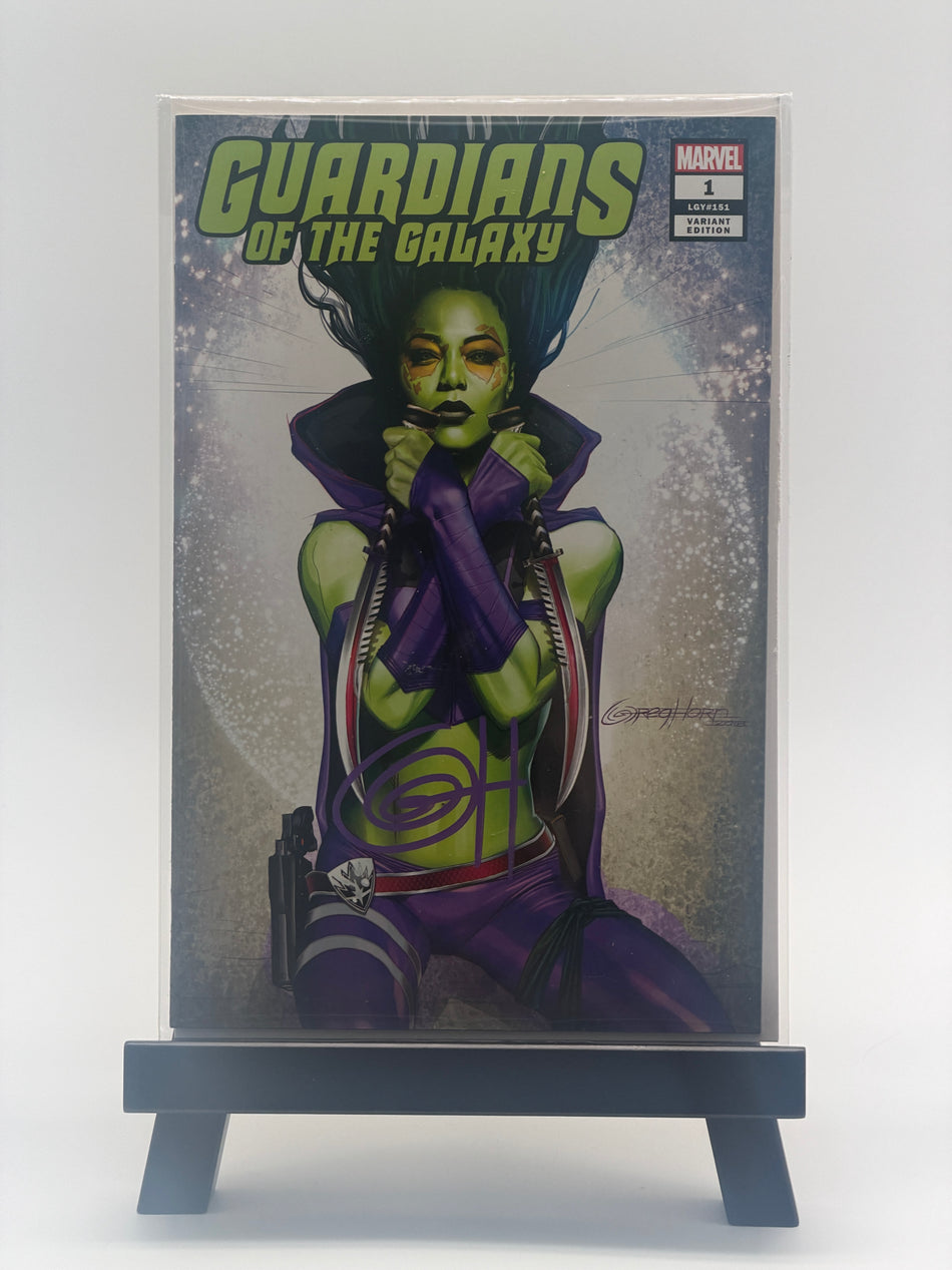 Guardians of the Galaxy #1 Greg Horn Signed Original Comic Book Marvel Gamora Variant with COA - Joe's Geek VLT