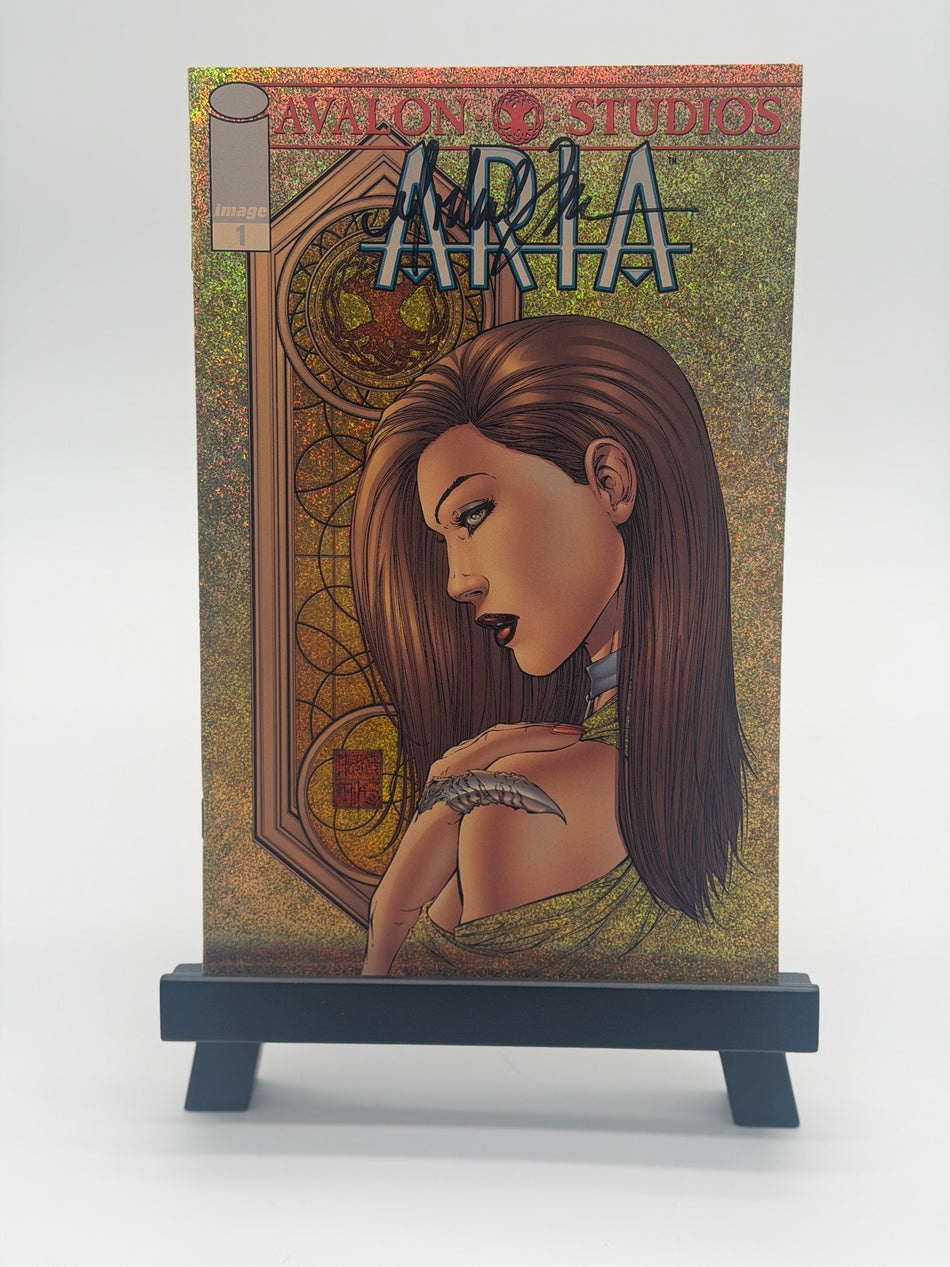 Aria #1 Jay Anacleto Signed Original Comic Book Avalon Studios Image Gold Sparkle Variant