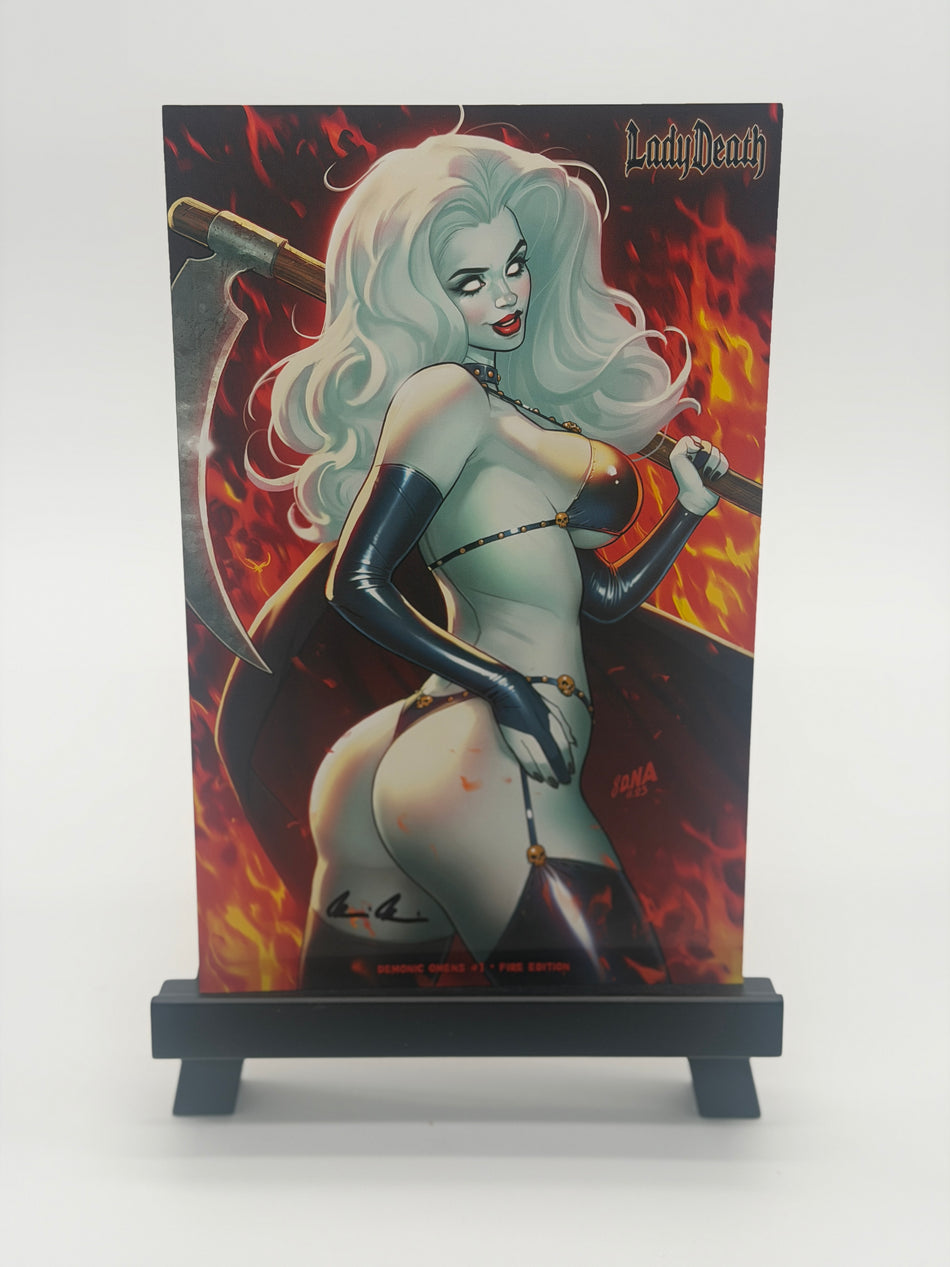 LADY DEATH DEMONIC OMENS Brian Pulido Signed Original Comic Book Coffin Comics with COA 2024