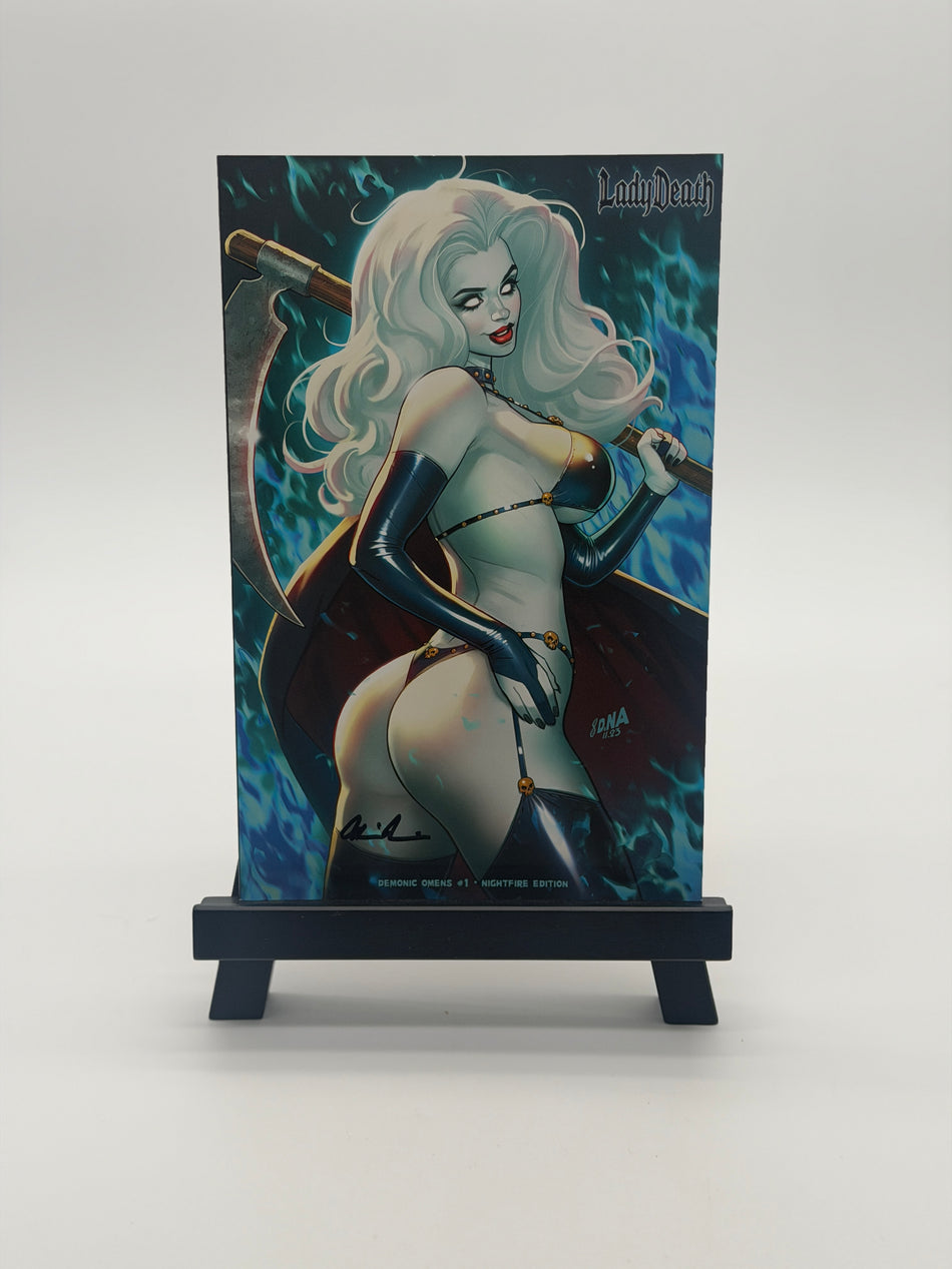LADY DEATH DEMONIC OMENS Brian Pulido Signed Original Comic Book Coffin Comics with COA 2024