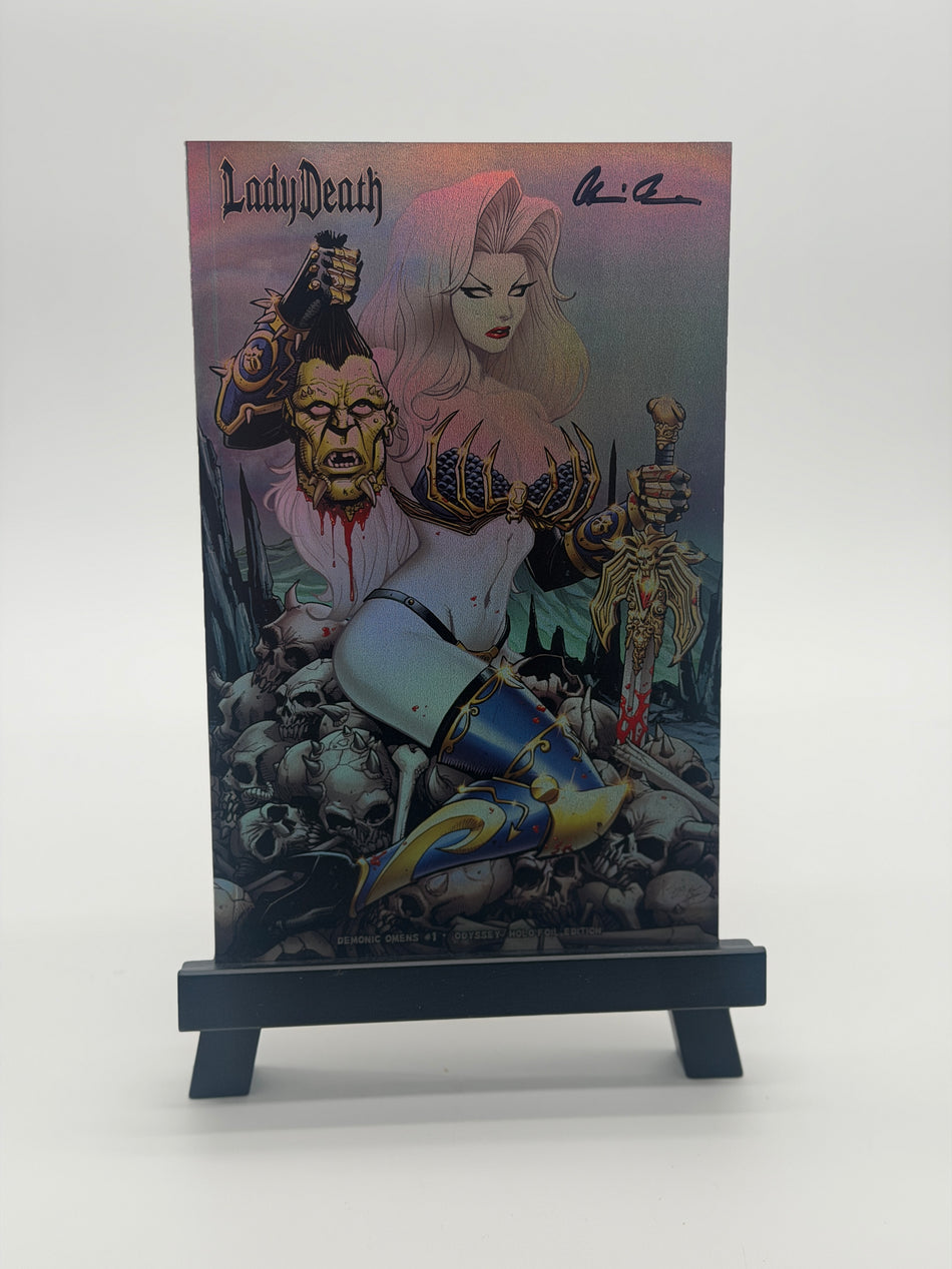 LADY DEATH DEMONIC OMENS Brian Pulido Signed Original Comic Book Coffin Comics with COA 2024
