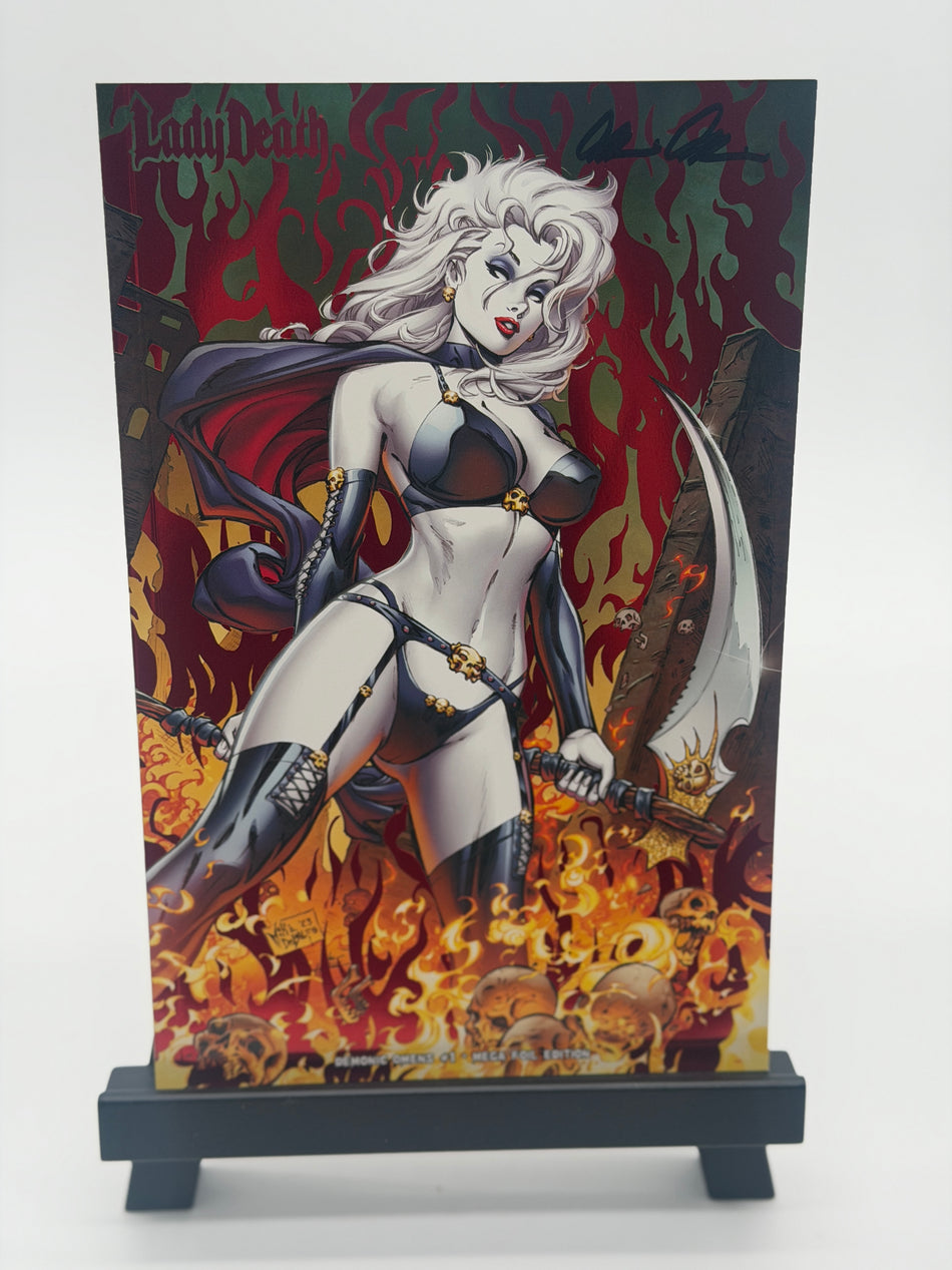 LADY DEATH DEMONIC OMENS Brian Pulido Signed Original Comic Book Coffin Comics with COA 2024