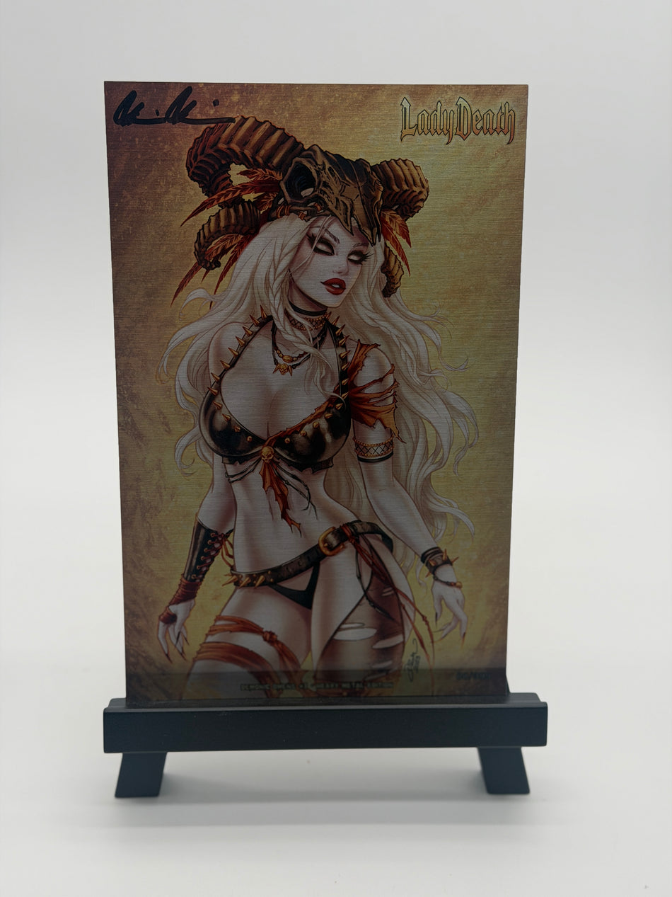 LADY DEATH DEMONIC OMENS Brian Pulido Signed Original Comic Book Coffin Comics with COA 2024