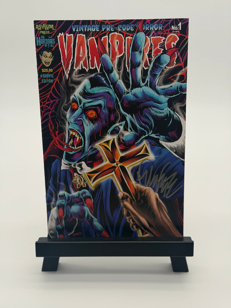 VAMPIRES Frank Forte Signed Original Comic Book Asylum Press Horrific Edition No. 1 October 2024