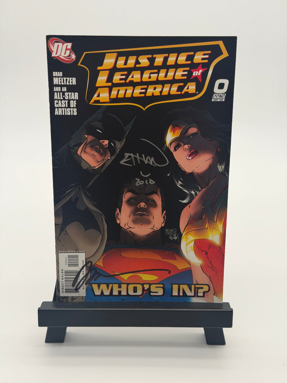Justice League of America Ethan Van Sciver Phil Jimenez Signed Original Comic Book with COA DC 200
