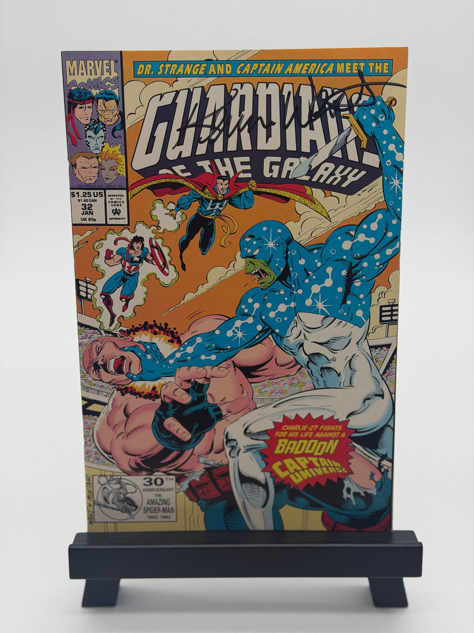 GUARDIANS OF THE GALAXY #32 Original Signed Marvel Comic Book 1992