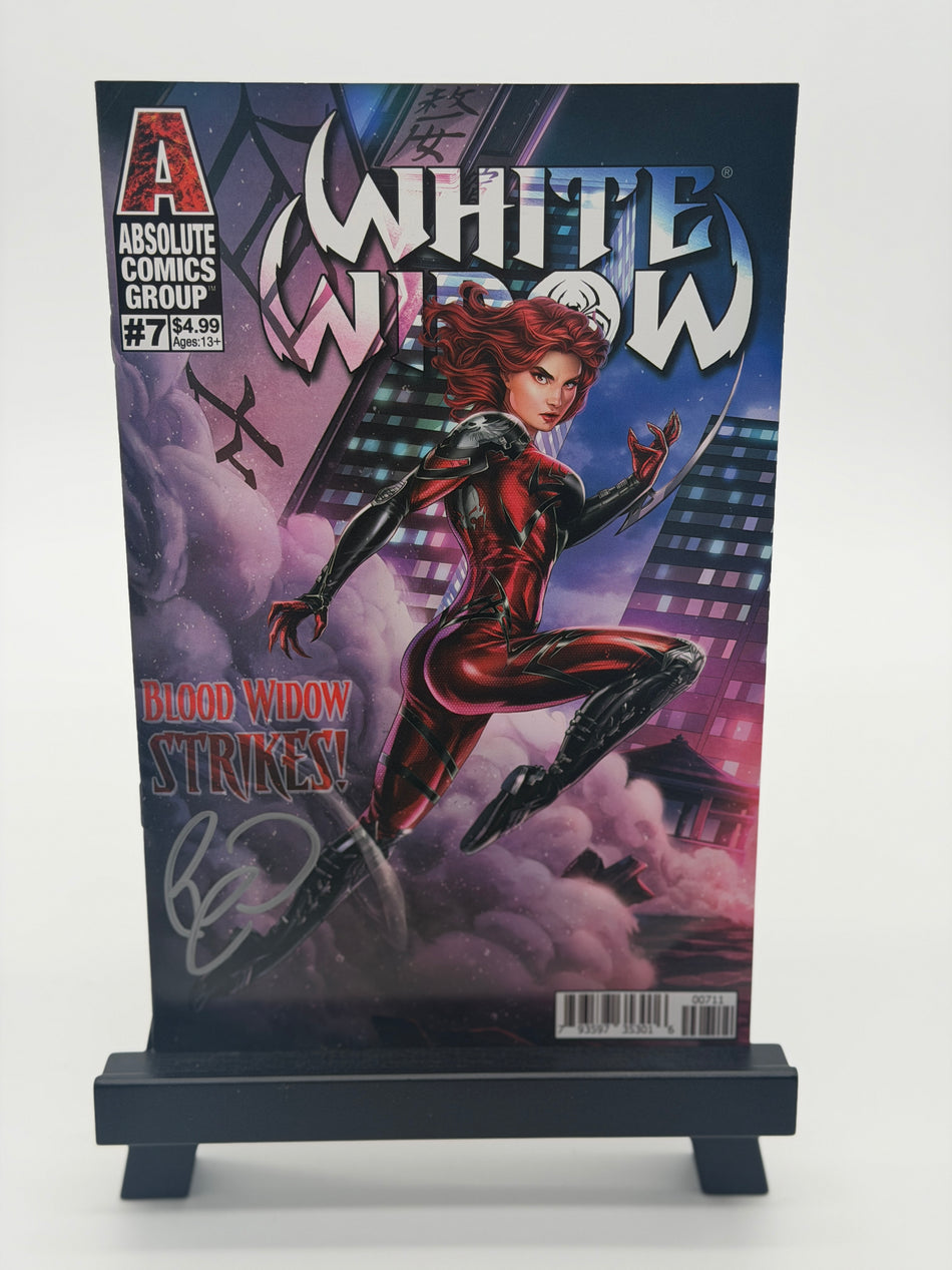 White Widow #7 Benny Powell Signed Original Comic Book Absolute Comics Group with COA 2020