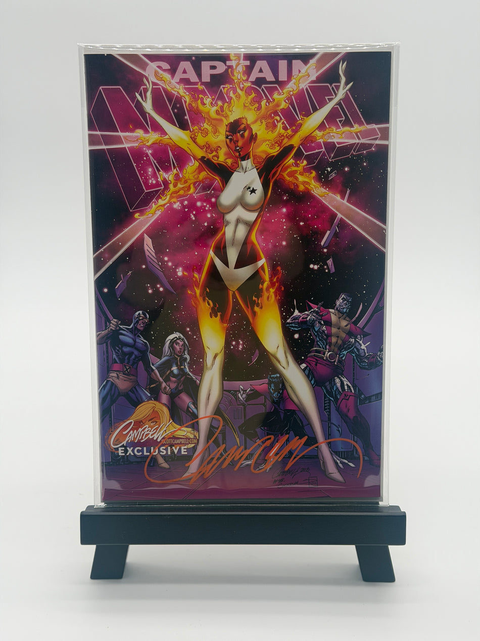 Captain Marvel #1 D J Scott Campbell Signed Marvel Comic True Exclusive COA No. 216 201