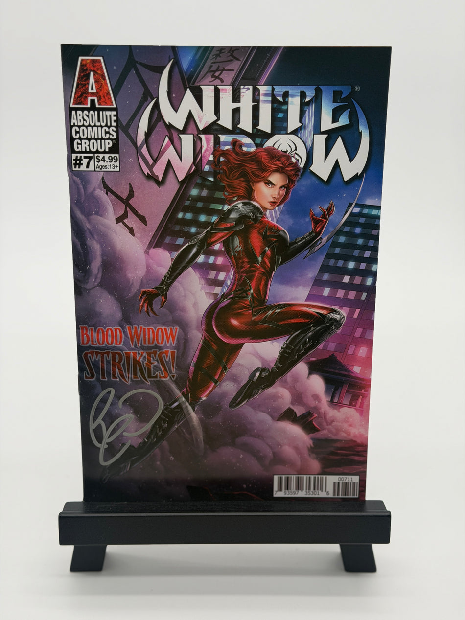 White Widow #7 2022 Absolute Comics Signed Benny Powell Blood Widow Strikes COA