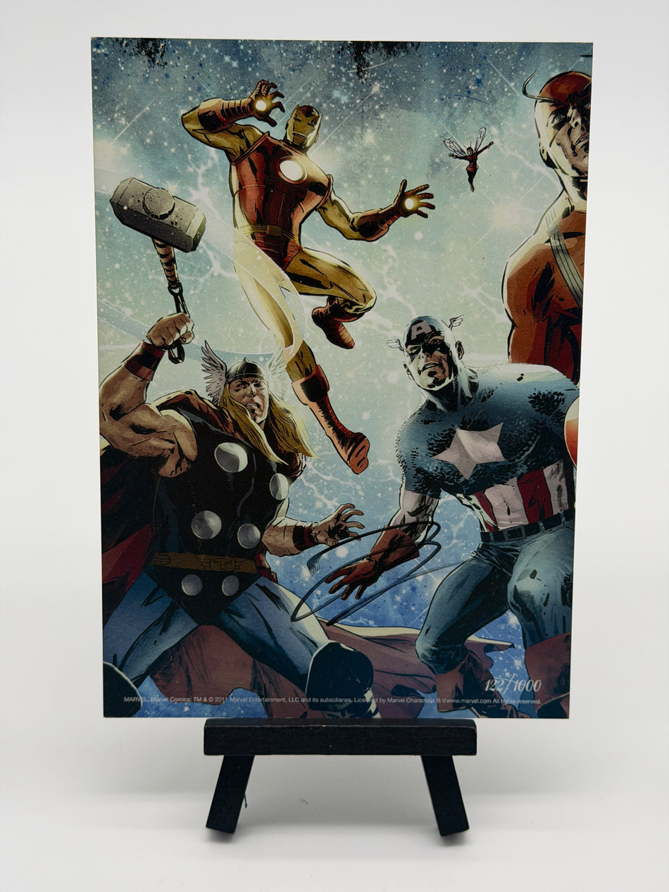 MARVEL AVENGERS 5x7 Signed Limited Edition Art Print Iron Man Thor Captain America 122/1000