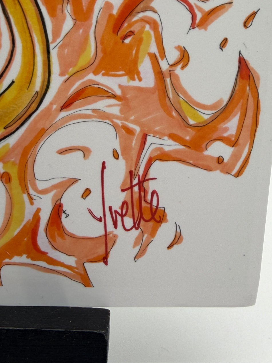 Dark Phoenix Jean Grey 5x7 Signed Sketch Print Marvel Fan Art Artist Yvette