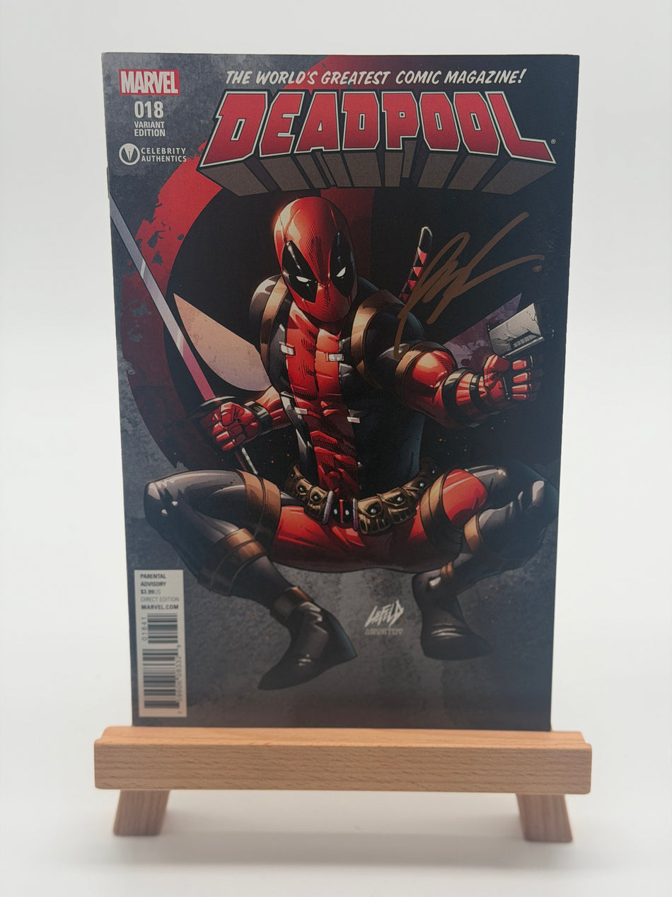 Deadpool #18 2016 Marvel Celebrity Authentics Variant Signed Rob Liefeld COA