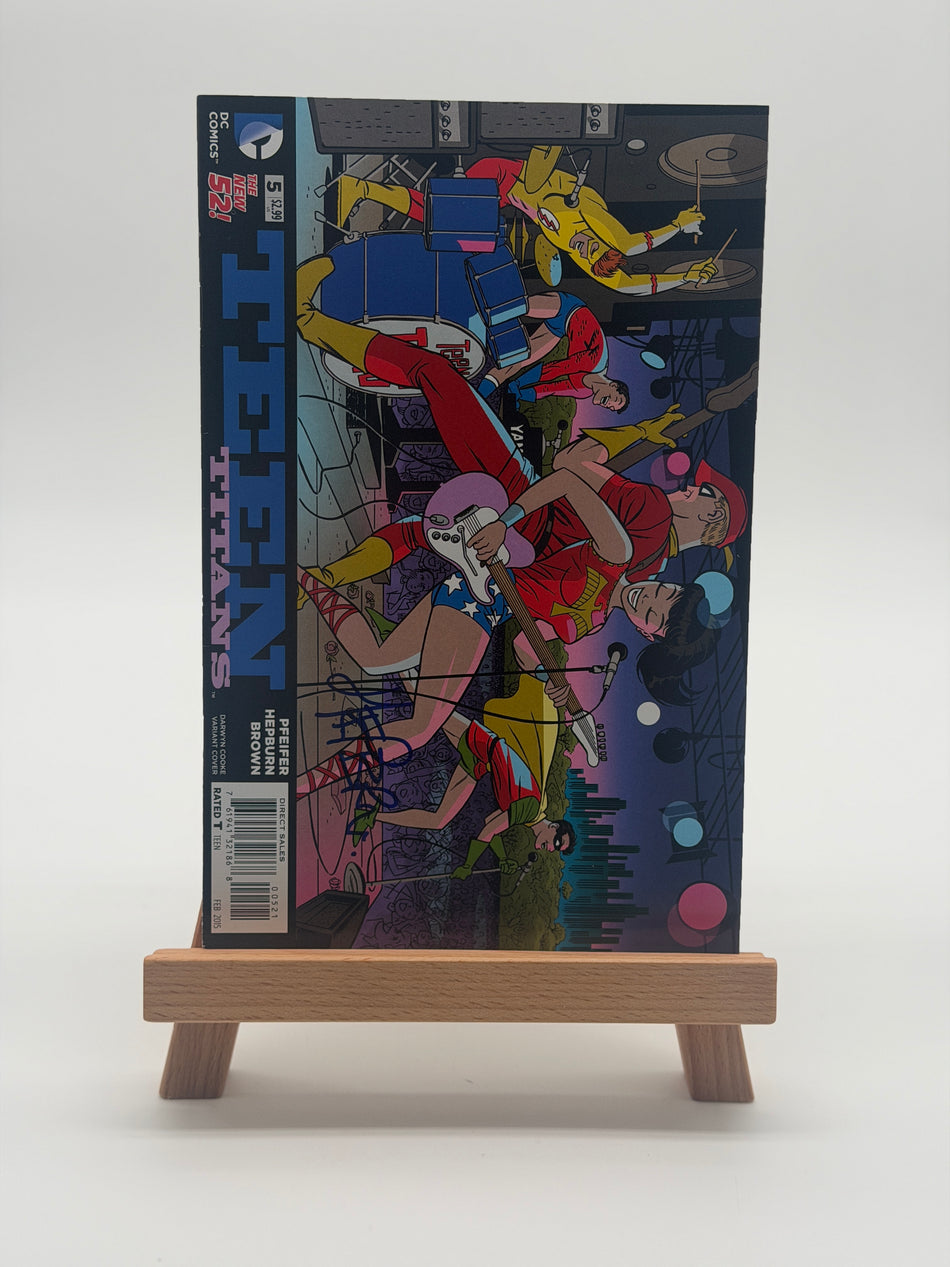Teen Titans #5 2015 DC Darwyn Cooke Variant Signed New 52 Wonder Girl Raven