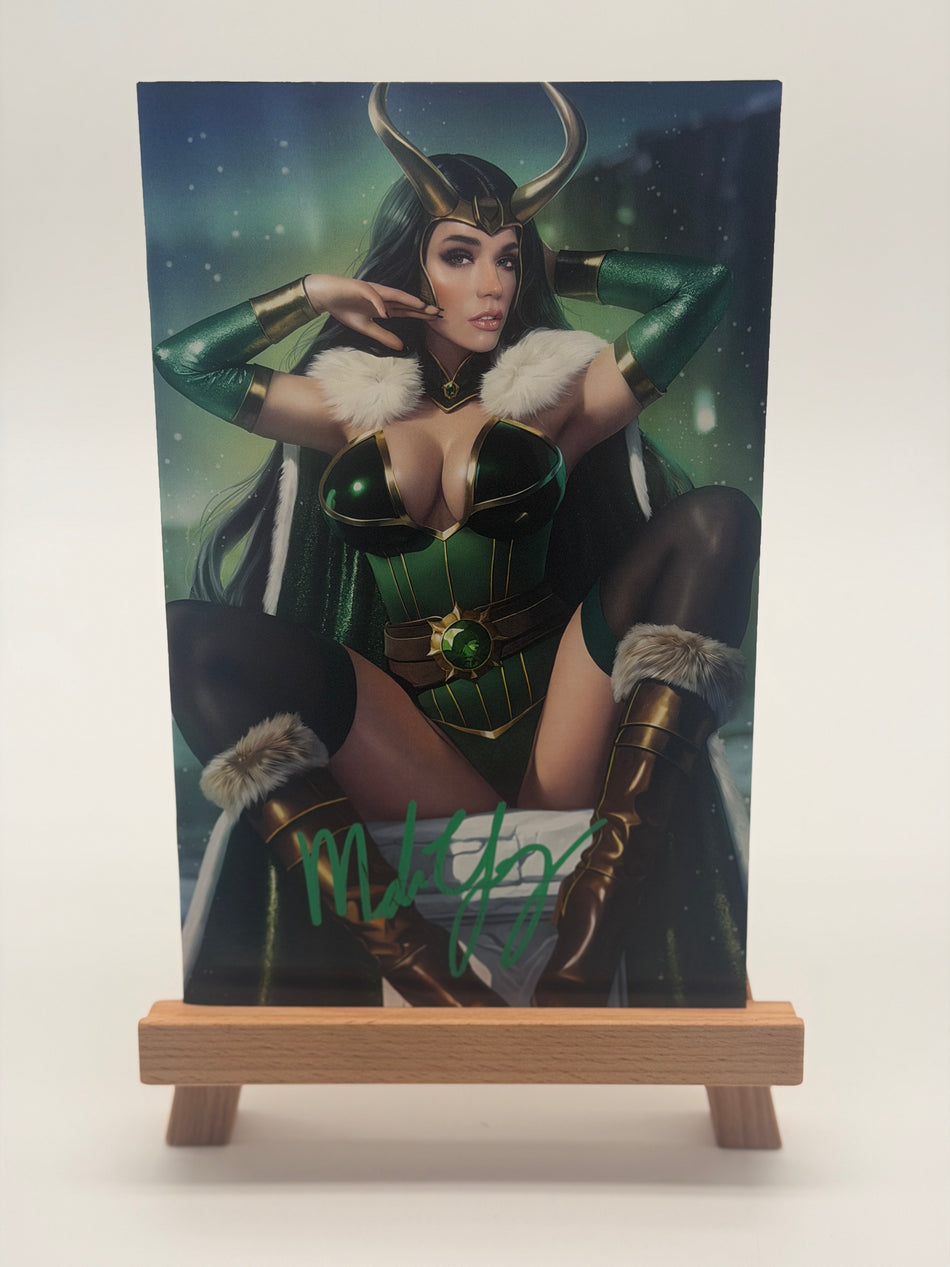 Melinda Young Signed Lady Loki Cosplay Art Print M House COA Marvel Inspired