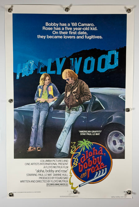 Aloha, Bobby and Rose Original 1975 Movie Poster 27x41 Rolled Paul Le Mat Dianne Hull -Rolled SS - Joe's Geek VLT