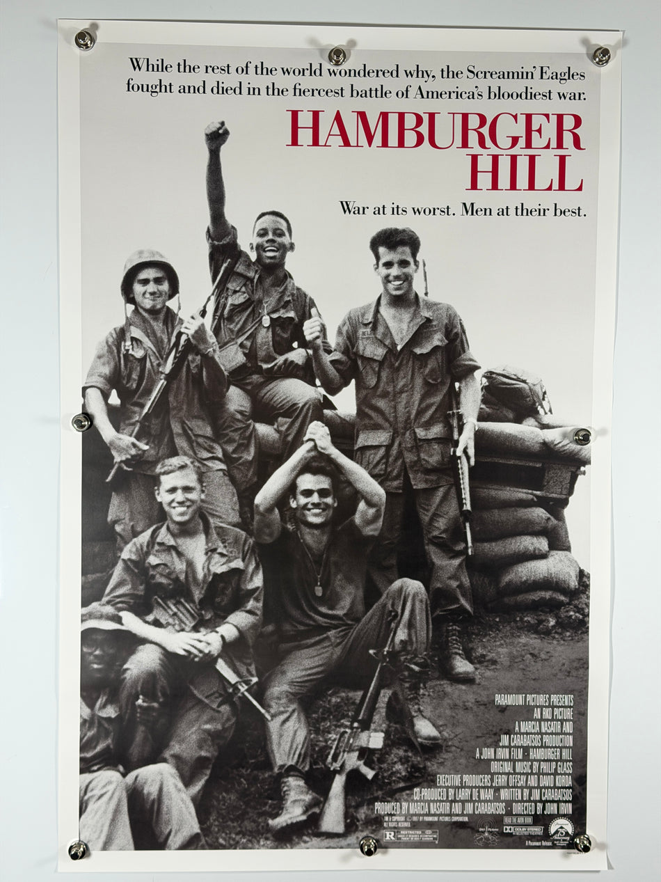Hamburger Hill 1987 Original Movie Poster 27x41 SS Rolled Vietnam War Paramount - Joe's Geek VLT