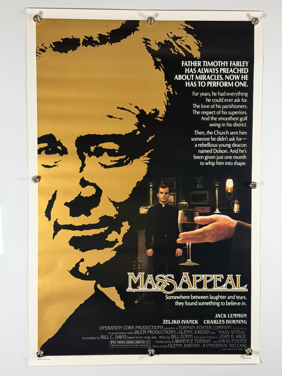Mass Appeal 1984 Original Movie Poster 27x41 SS Rolled Jack Lemmon Zeljko Ivanek - Joe's Geek VLT