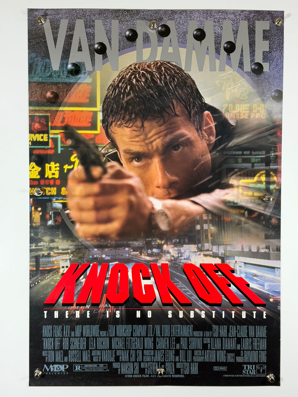 Knock Off 1998 Original Movie Poster 27x40 DS Rolled Jean-Claude Van Damme Teaser - Joe's Geek VLT