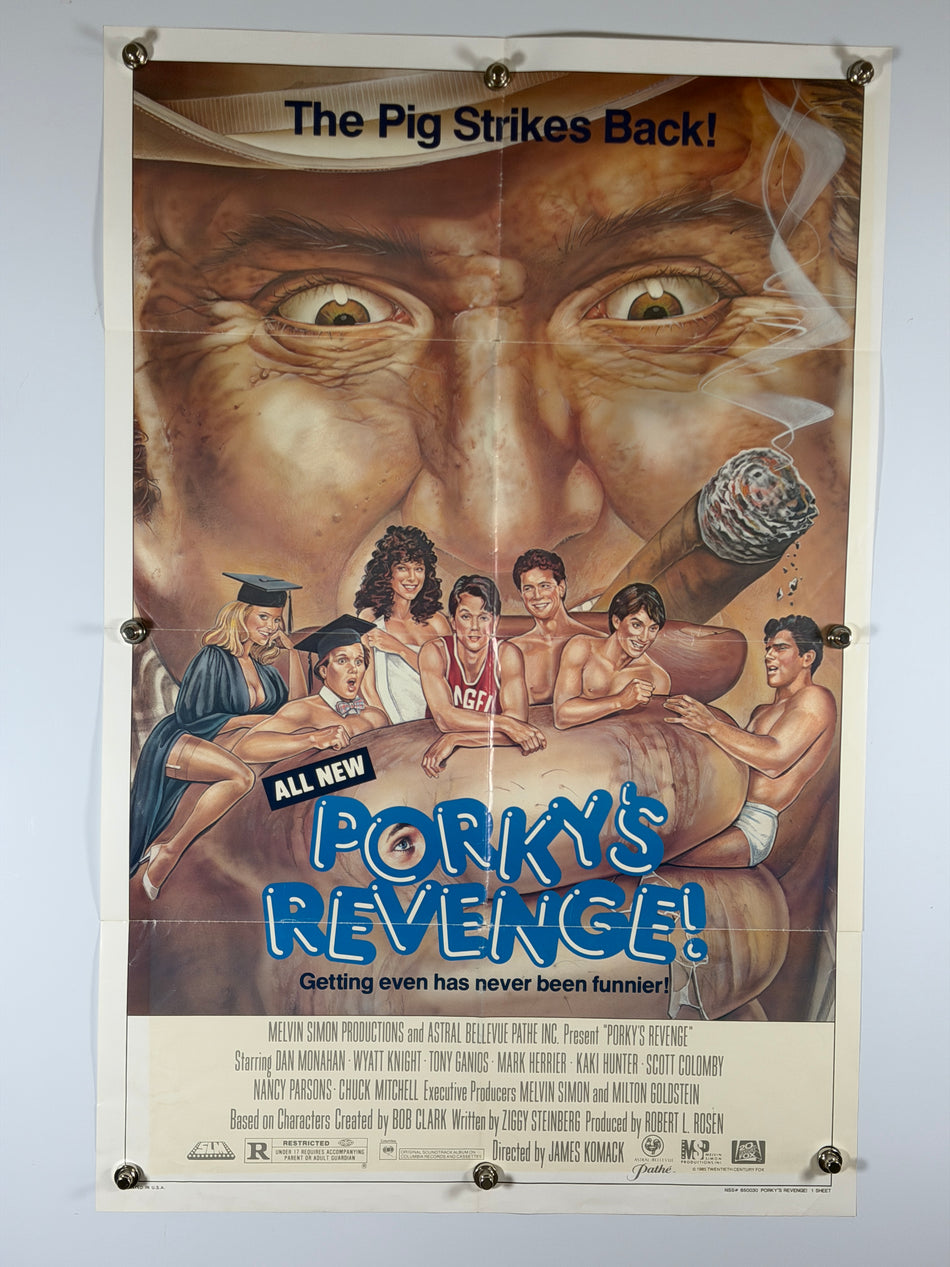 Porky’s Revenge 1985 Original Movie Poster 27x41 SS Previously Folded Now Rolled - Joe's Geek VLT
