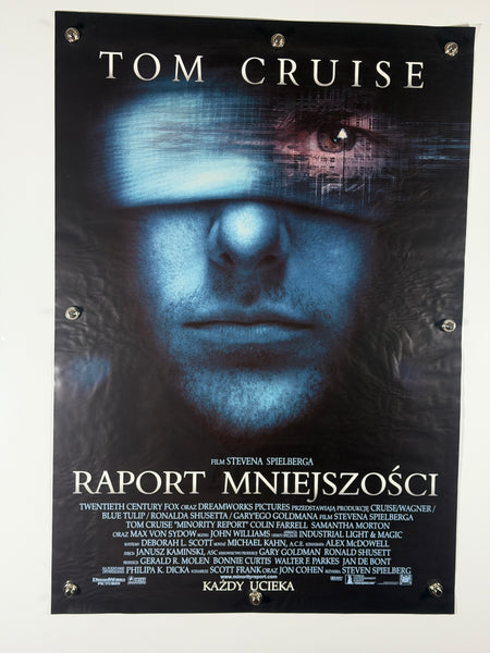Minority Report Raport Mniejszości 2002 Original Movie Poster 27x39 SS Rolled Tom Cruise Polish - Joe's Geek VLT