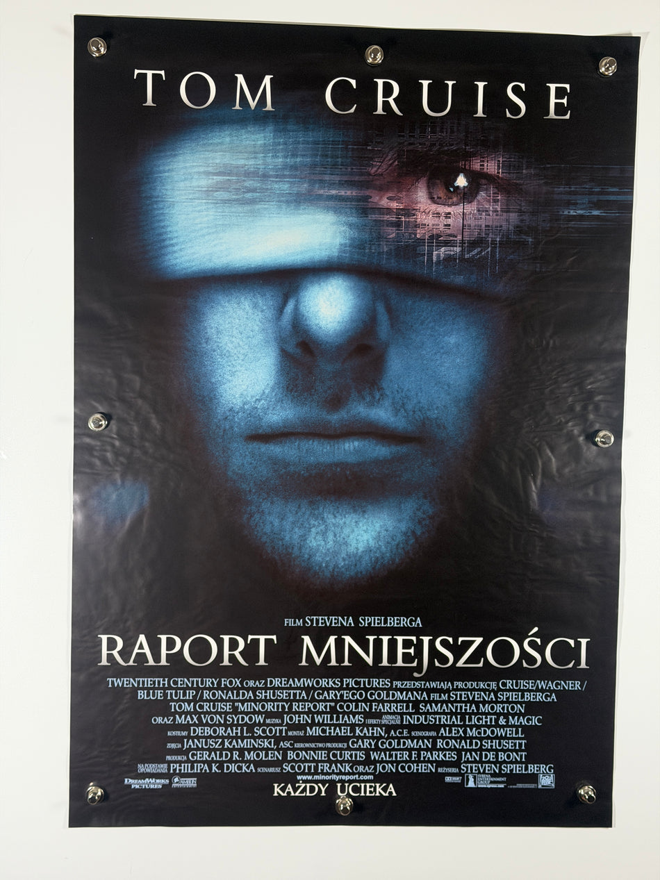 Minority Report Raport Mniejszości 2002 Original Movie Poster 27x39 SS Rolled Tom Cruise Polish - Joe's Geek VLT