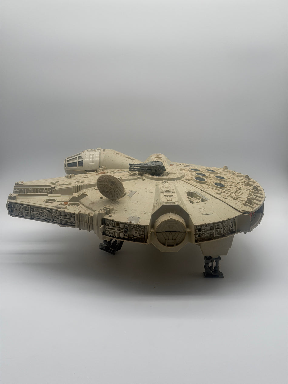 STAR WARS Millennium Falcon Vehicle Playset (1977) w/ Original Box WORKS Tested Lights Sounds Kenner Hasbro