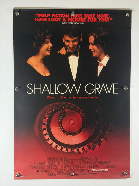 Shallow Grave (1994) Original Movie Poster 27x39 Rolled Ewan McGregor Christopher Eccleston - Joe's Geek VLT