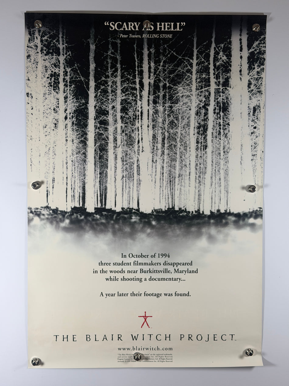 The Blair Witch Project (1999) Original Movie Poster 27x40 Rolled DS Horror - Joe's Geek VLT