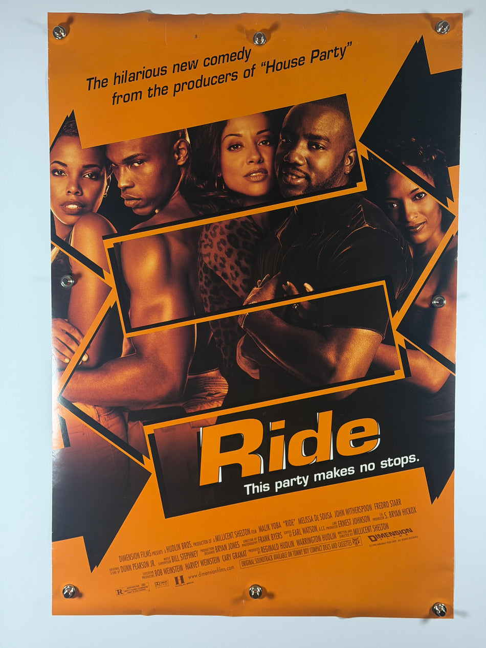 Ride (1998) Original Movie Poster 27x40 DS Rolled Comedy - Joe's Geek VLT