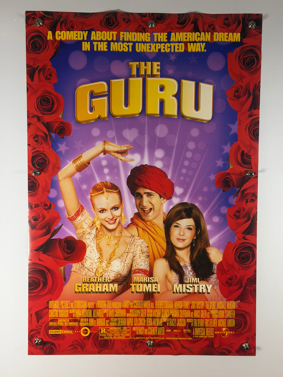 The Guru (2002) Original Movie Poster 27x40 DS Rolled Heather Graham Marisa Tomei - Joe's Geek VLT