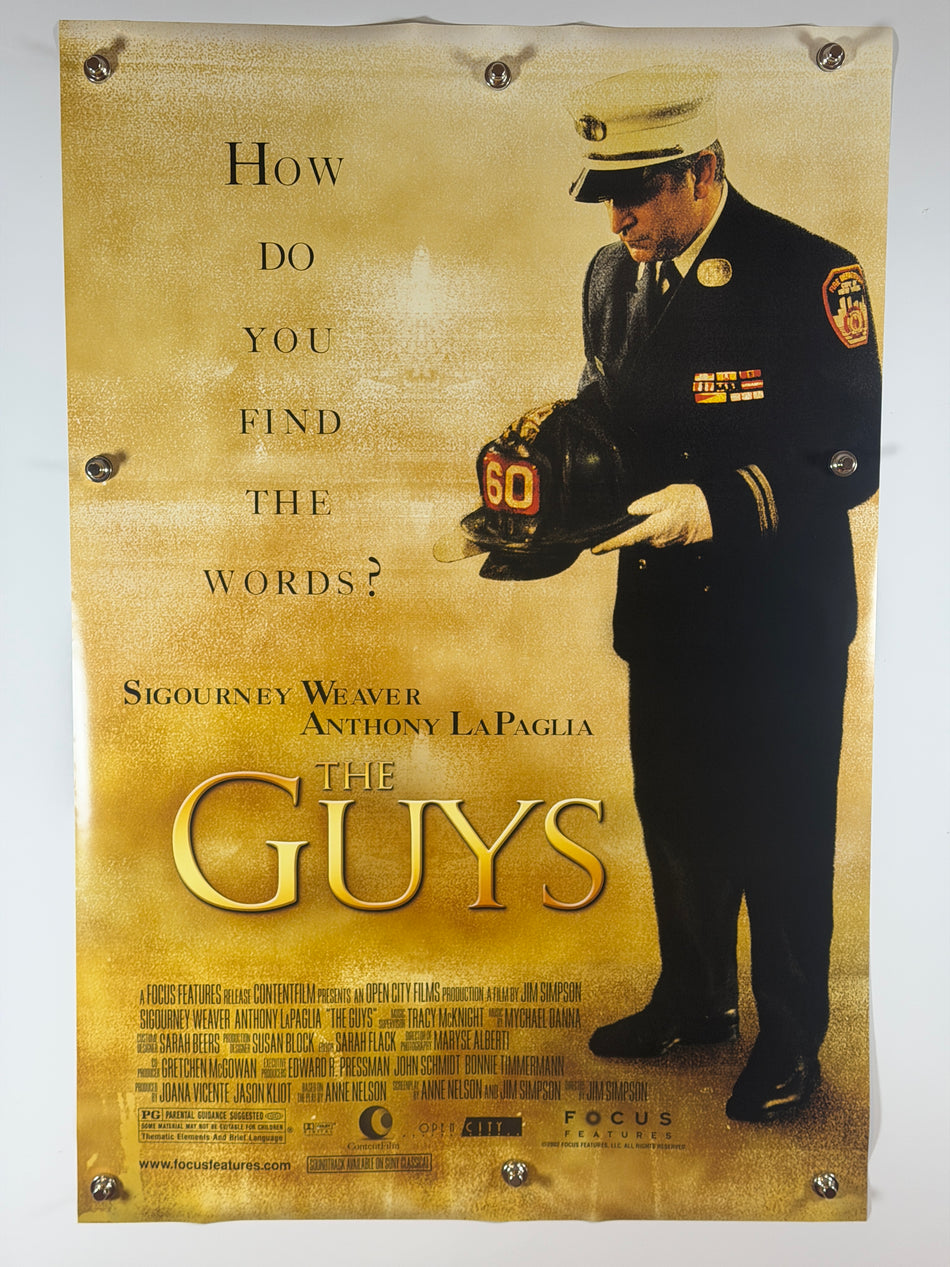 The Guys (2002) Original Movie Poster 27x40 DS Rolled Sigourney Weaver Anthony LaPaglia - Joe's Geek VLT