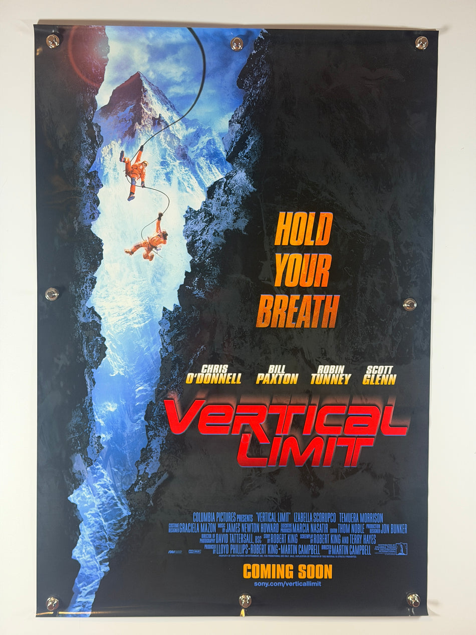 Vertical Limit (2000) Original Advance Movie Poster 27x40 DS Rolled Chris O'Donnell Bill Paxton
