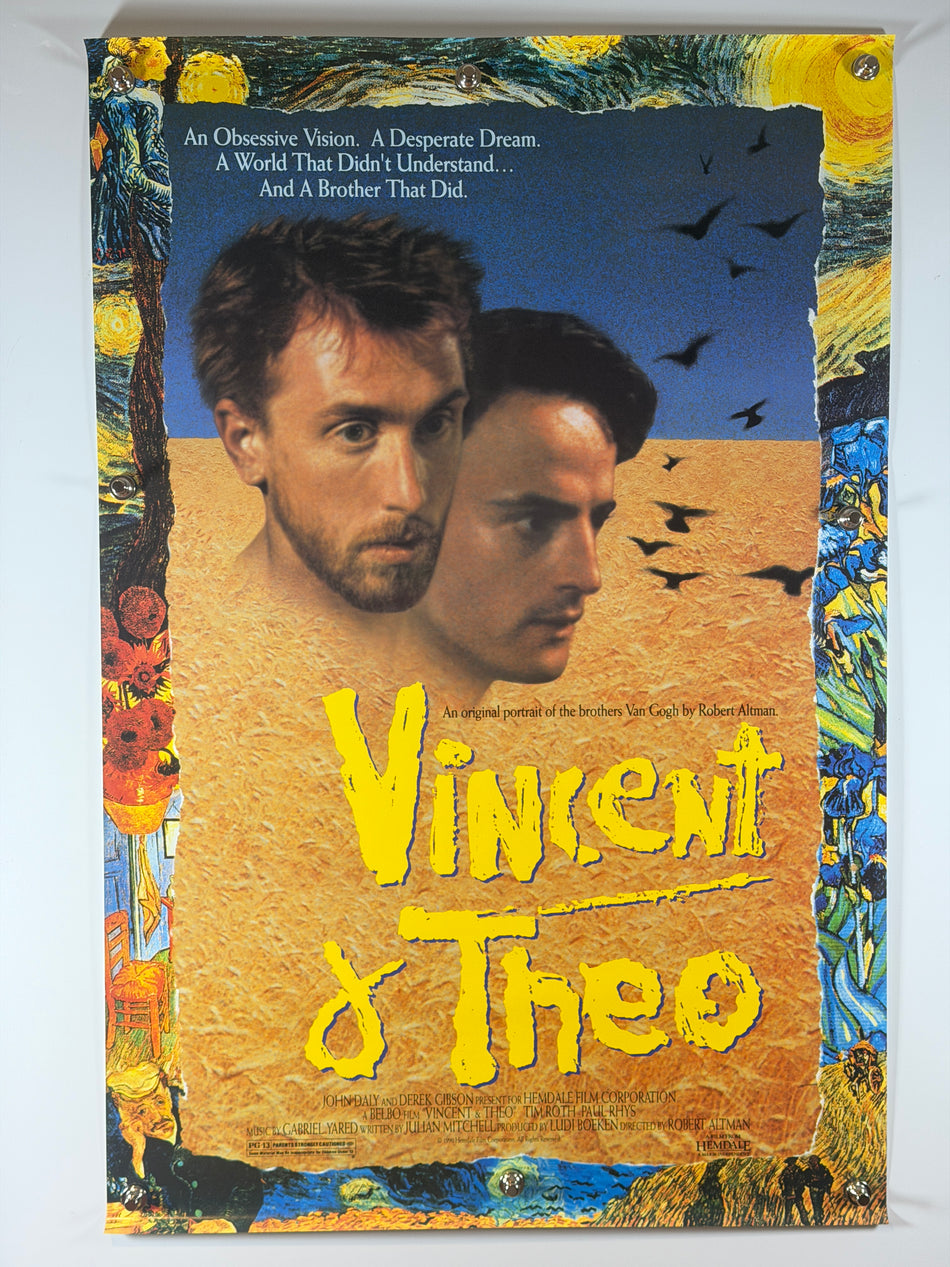 Vincent & Theo (1990) Original Movie Poster 27x41 SS Rolled Robert Altman Tim Roth