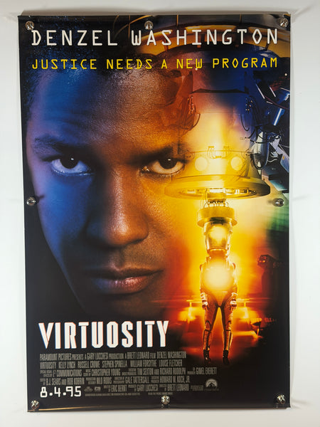 Virtuosity (1995) Original Movie Poster 27x40 DS Rolled Denzel Washington Russell Crowe - Joe's Geek VLT