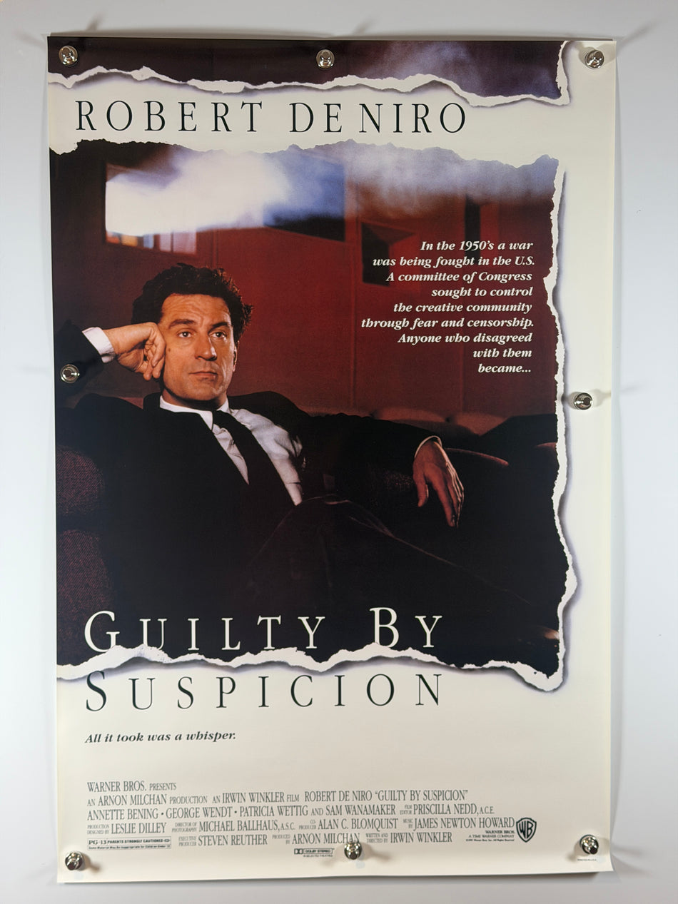 Guilty by Suspicion (1991) Original Movie Poster 27x40 DS Rolled Robert De Niro - Joe's Geek VLT