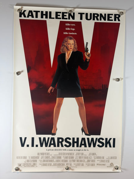 V.I. Warshawski (1991) Original Movie Poster 27x40 DS Rolled Kathleen Turner - Joe's Geek VLT