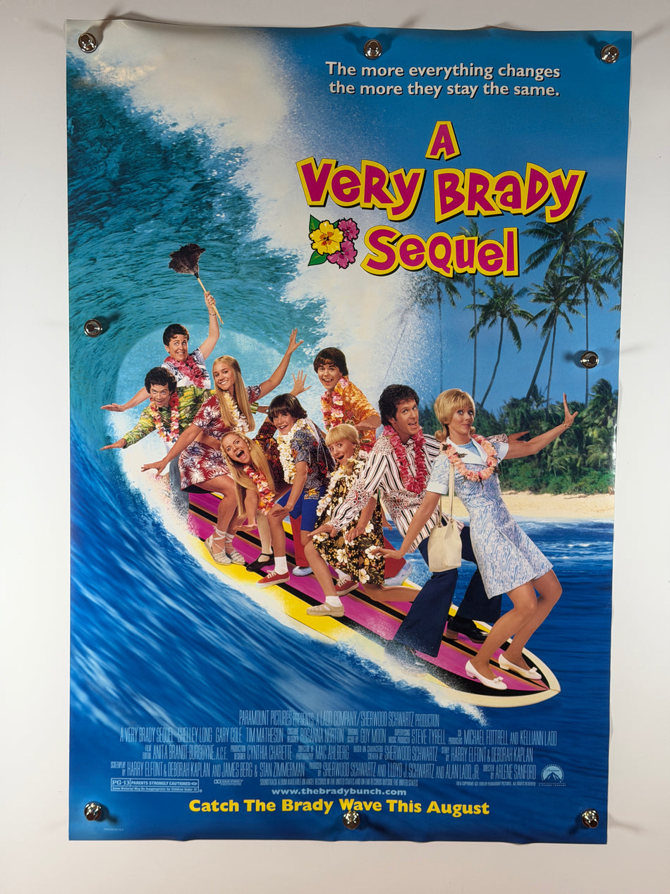 A Very Brady Sequel (1996) Original Movie Poster 27x40 DS Rolled Comedy