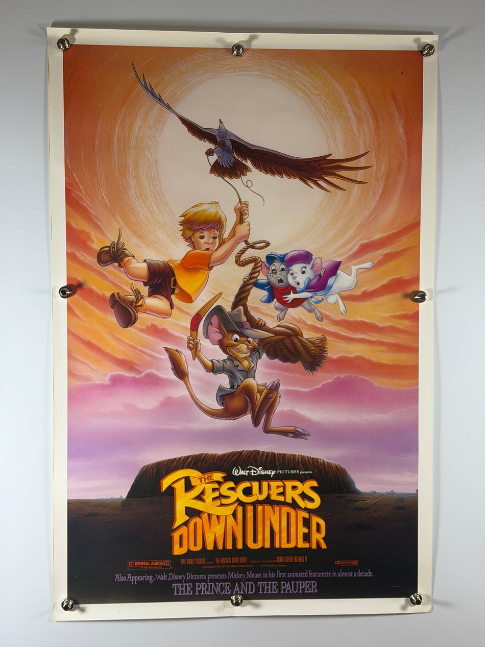 The Rescuers Down Under (1990) Original Movie Poster 27x41 DS Rolled Disney
