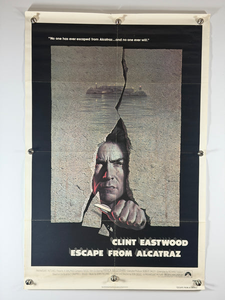 Escape from Alcatraz (1979) Original Movie Poster 27x41 SS Rolled Clint Eastwood - Joe's Geek VLT