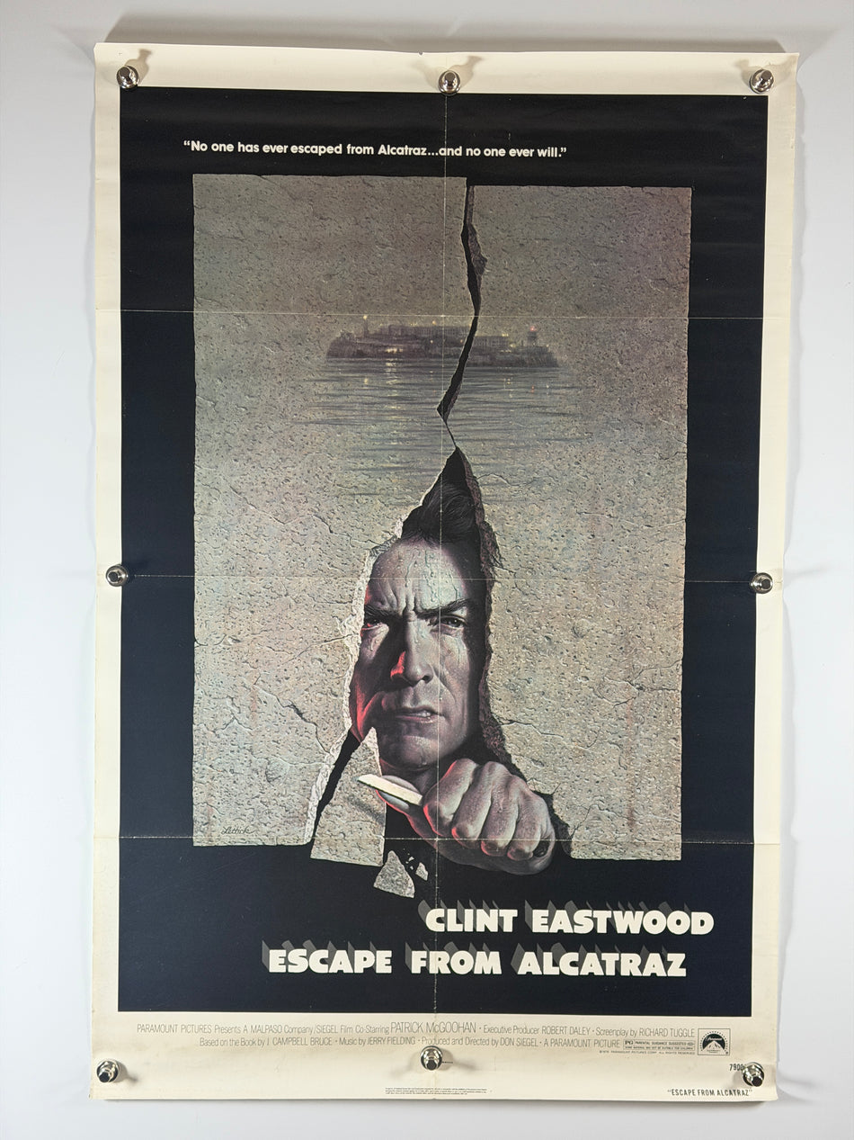 Escape from Alcatraz (1979) Original Movie Poster 27x41 SS Rolled Clint Eastwood - Joe's Geek VLT
