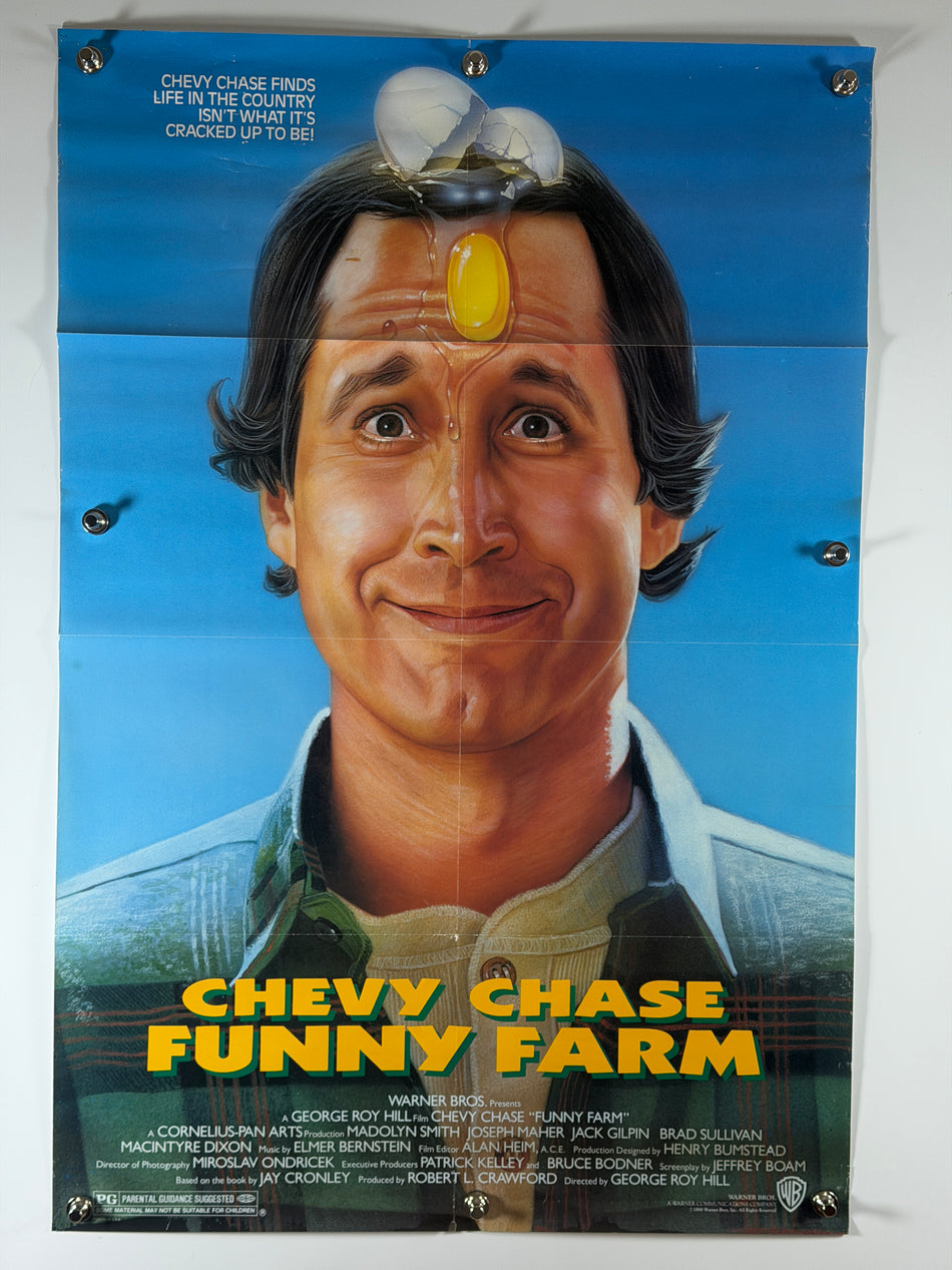 Funny Farm (1988) Original Movie Poster 27x41 SS Rolled Chevy Chase - Joe's Geek VLT