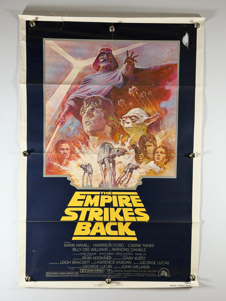 The Empire Strikes Back (1980) Style B Original Movie Poster 27x41 SS Previously Folded Rolled Star Wars - Joe's Geek VLT